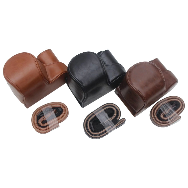 Full Body Camera PU Leather Case Bag for Sony ZV-E10, For Sony ZV-E10