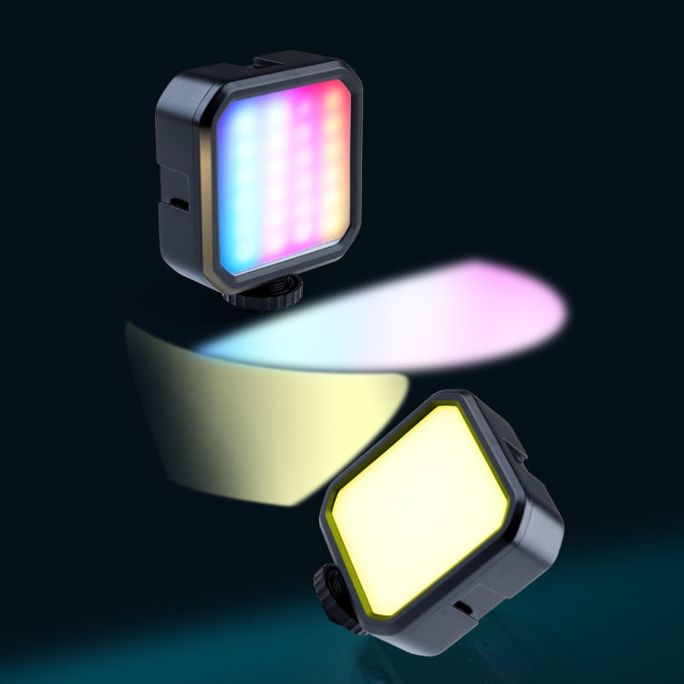 MJ88 Pocket 3000-7000K+RGB Full Color Beauty Fill Light Handheld Camera Photography Streamer LED Light with Remote Control, MJ88