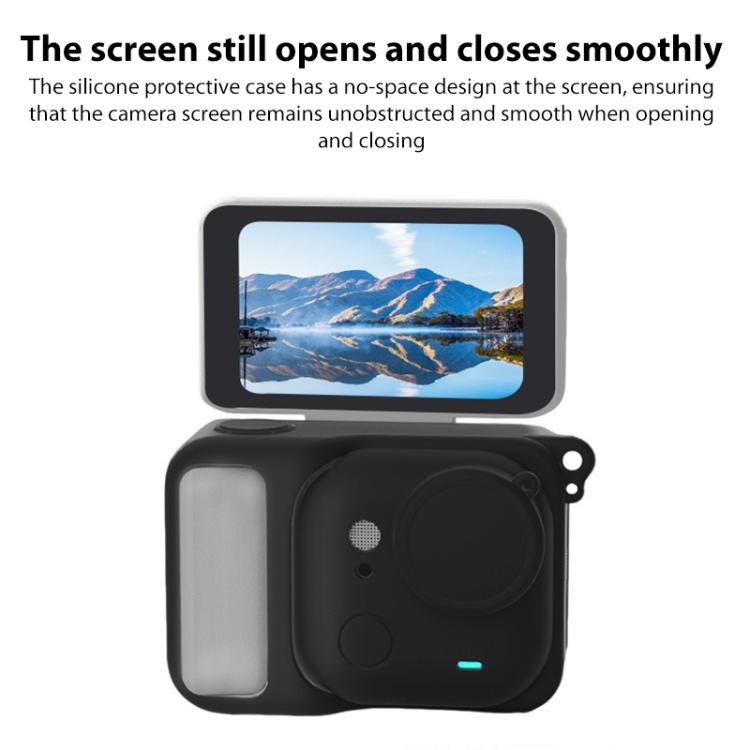 For Insta360 Go Ultra Silicone Protective Cover with Strap, For Insta360 Go Ultra
