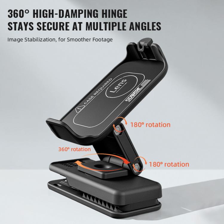 For DJI Osmo Nano STARTRC Backpack Clip Adjustable Action Camera Clamp Quick-Release Mount, Backpack Clip V1 For DJI Osmo Nano