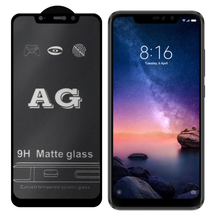 AG Matte Frosted Full Cover Tempered Glass, For Xiaomi Mi 6X / A2, For Xiaomi Mi 8, For Xiaomi Redmi 5, For Xiaomi Redmi 6 Pro / MI A2 lite, For Xiaomi Redmi Note 5 Pro, For Xiaomi Redmi 7, For Xiaomi Redmi Note 7 Pro, For Xiaomi Redmi Note 6