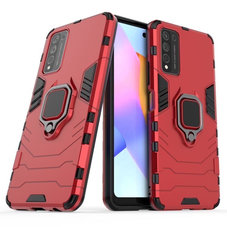 PC + TPU Shockproof Protective Case with Magnetic Ring Holder, For Huawei Honor 10X Lite