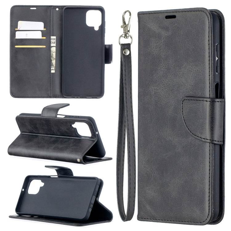 Retro Lambskin Texture Pure Color Horizontal Flip PU Leather Case with Holder & Card Slots & Wallet & Lanyard, For Huawei P smart 2021 / Y7a, For Samsung Galaxy A12