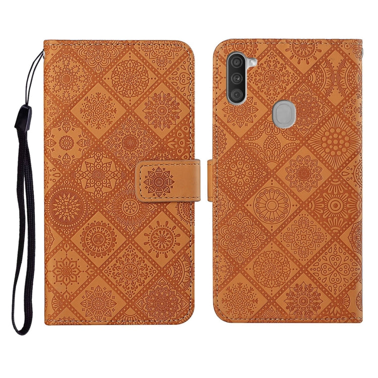 Ethnic Style Embossed Pattern Horizontal Flip Leather Case with Holder & Card Slots & Wallet & Lanyard, For Samsung Galaxy M11, For Samsung Galaxy Note20, For Samsung Galaxy Note20 Ultra, For Samsung Galaxy S10, For Samsung Galaxy S10+