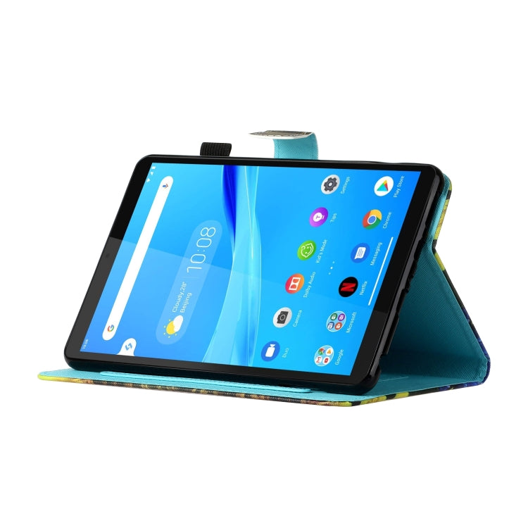 Coloured Drawing Stitching Horizontal Flip Leather Case with Holder & Card Slot, For Lenovo Tab FHD M10 Plus X606F, For Huawei MediaPad T5 10.1, For Lenovo Tab M10 X605F / X505F