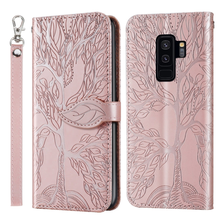 Life of Tree Embossing Pattern Horizontal Flip Leather Case with Holder & Card Slot & Wallet & Photo Frame & Lanyard, For Samsung Galaxy S9+, For Samsung Galaxy S10, For Samsung Galaxy S10+, For Samsung Galaxy S10e, For Samsung Galaxy S20