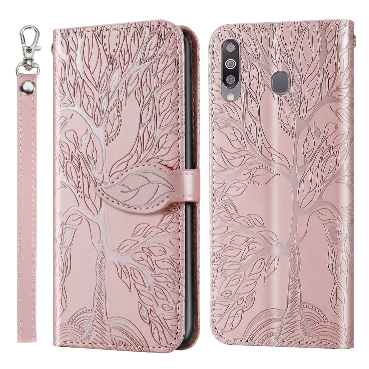 Life of Tree Embossing Pattern Horizontal Flip Leather Case with Holder & Card Slot & Wallet & Photo Frame & Lanyard, For Samsung Galaxy A8s, For Samsung Galaxy A10s, For Samsung Galaxy A20 / A30, For Samsung Galaxy A20e, For Samsung Galaxy A20s