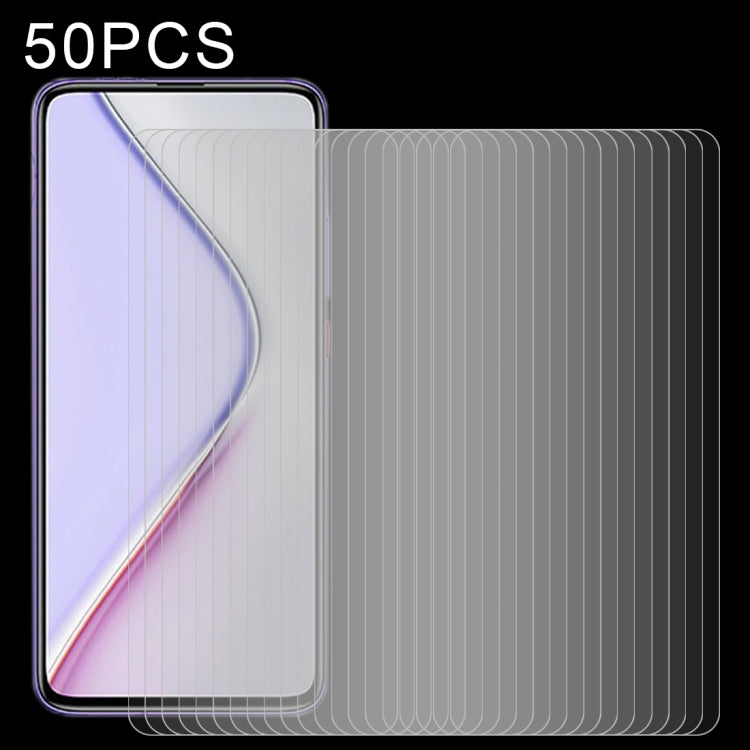 For Xiaomi Redmi 10A / 9A / 9A Sport / 9C / 9C NFC / Poco C31 / 9 Acitve 50 PCS 0.26mm 9H 2.5D Tempered Glass Film, For Xiaomi Redmi K40 (50 PCS), For Xiaomi Poco X3 (50 PCS), For Xiaomi Poco M3 (50 PCS), For Xiaomi Poco C3 (50 PCS)