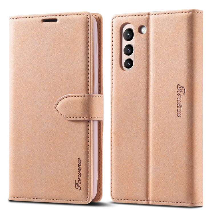Forwenw F1 Series Matte Strong Magnetism Horizontal Flip Leather Case with Holder & Card Slots & Wallet & Photo Frame, For Samsung Galaxy A12, For Samsung Galaxy A32 5G, For Samsung Galaxy S21 5G, For Samsung Galaxy S21+ 5G