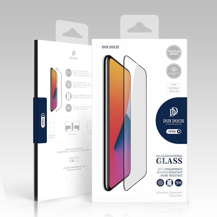 DUX DUCIS 0.33mm 9H Medium Alumina HD Full Screen Tempered Glass Film, For Google Pixel 4a, For Google Pixel 4a 5G, For Google Pixel 5, For Xiaomi Redmi Note 9T 5G