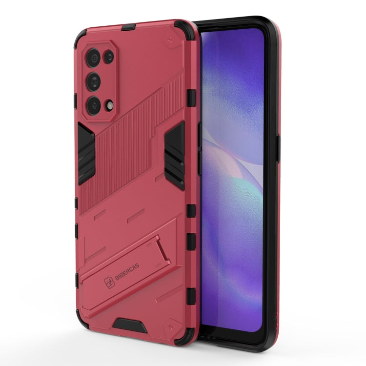 Punk Armor 2 in 1 PC + TPU Shockproof Case with Invisible Holder, For OPPO A93 5G, For OPPO A53 4G, For OPPO F17 Pro, For Realme C15, For Realme 7 Pro, For Realme 7, For OPPO Reno5 5G