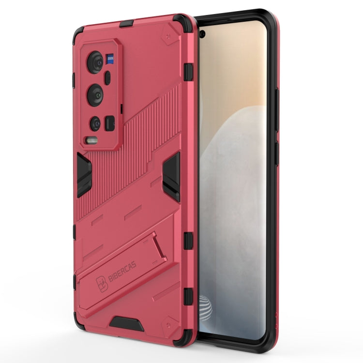 Punk Armor 2 in 1 PC + TPU Shockproof Case with Invisible Holder, For vivo X60 5G, For vivo Y51(2020 Indian Version), For vivo X60 Pro Plus 5G