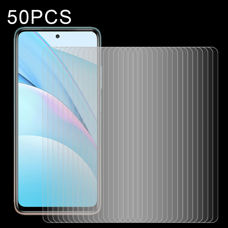 50 PCS 0.26mm 9H 2.5D Tempered Glass Film, For Xiaomi Mi 10T 5G / 10T Pro 5G / 10T Lite 5G (50 PCS), For Xiaomi Redmi Note 9T (50 PCS), For Xiaomi Redmi Note 10 5G / Poco M3 Pro 5G (50 PCS), For Xiaomi Redmi Note 10 Pro / Note 10 Pro india (50 PCS)