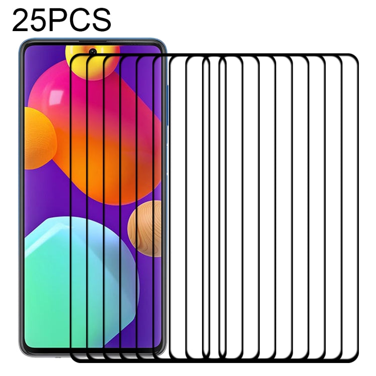 25 PCS Full Glue Full Screen Tempered Glass Film, For Samsung Galaxy M62 (25 PCS), For Samsung Galaxy F62 (25 PCS), For Xiaomi Poco X3 Pro (25 PCS), For Xiaomi Poco F3 (25 PCS), For Xiaomi Redmi Note 9T (25 PCS), For Xiaomi Redmi Note 10S (25 PCS)