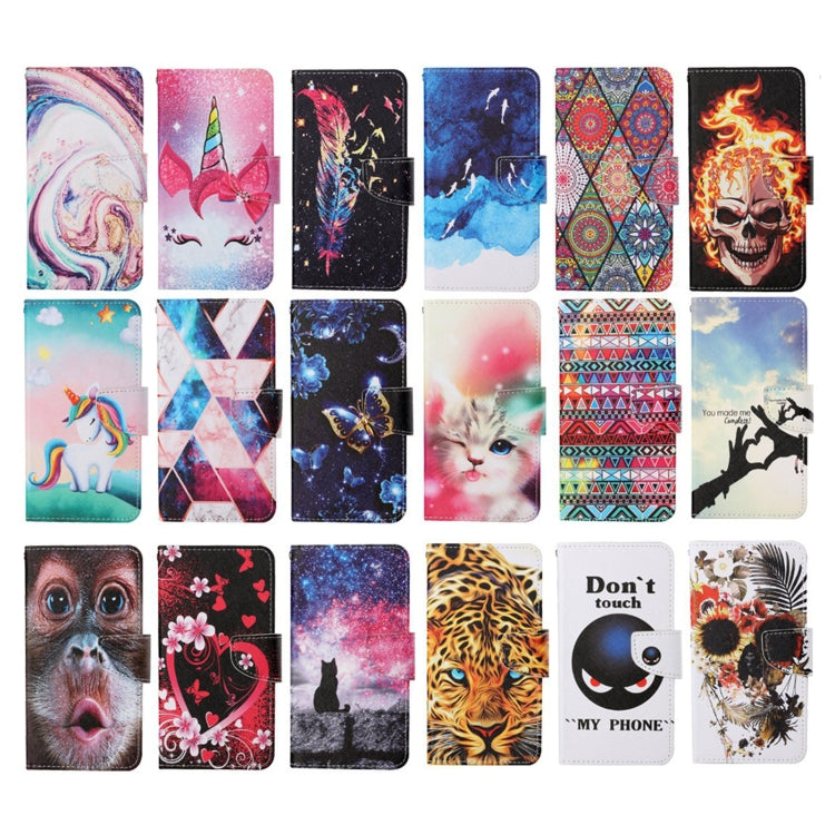 Painted Pattern Horizontal Flip Leathe Case, For OPPO Reno4 Pro, For OPPO Find X2 Pro