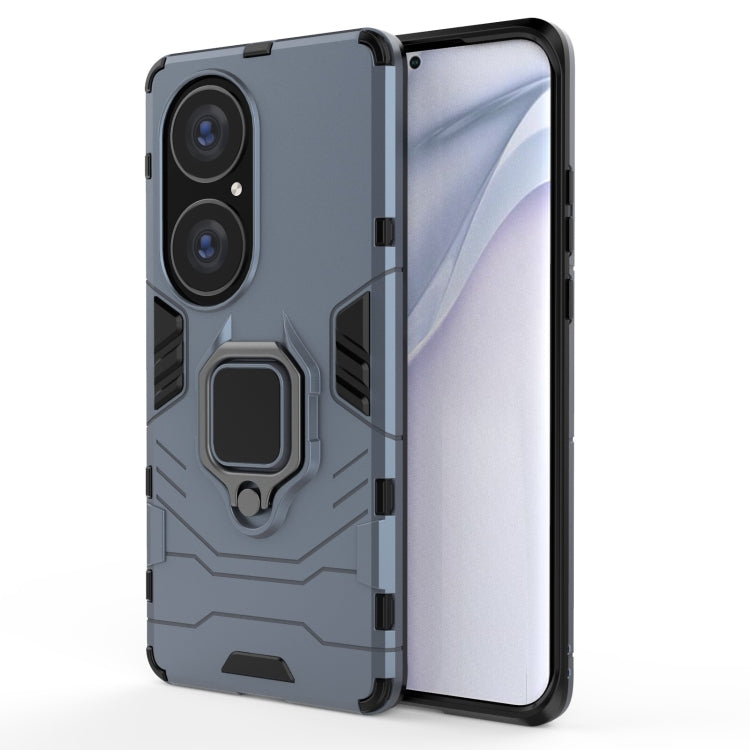 PC + TPU Shockproof Protective Case with Magnetic Ring Holder, For Huawei P50 Pro