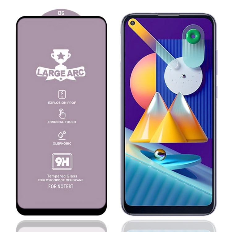 9H HD Large Arc High Alumina Full Screen Tempered Glass Film, For Samsung Galaxy M11 (1 PCS), For Samsung Galaxy M21 / M21 2021 (1 PCS), For Samsung Galaxy M31 (1 PCS), For Samsung Galaxy M31s (1 PCS), For Samsung Galaxy M51 (1 PCS)