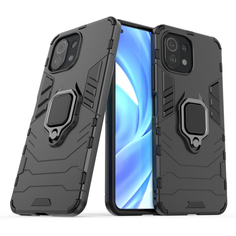 Shockproof PC + TPU Protective Case with Magnetic Ring Holder, For OPPO Realme 8, For OnePlus 9R, For Xiaomi Mi 11 Lite