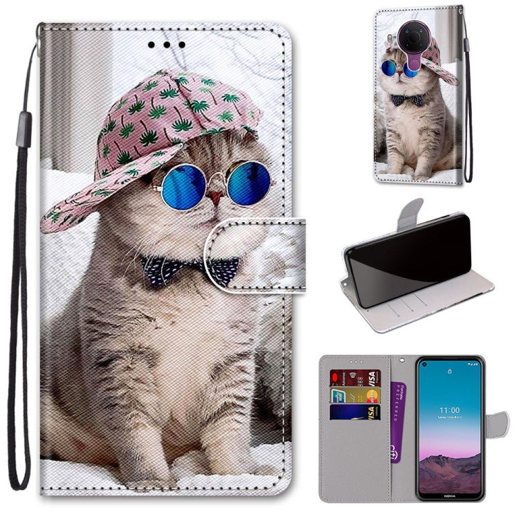 Coloured Drawing Cross Texture Horizontal Flip PU Leather Case with Holder & Card Slots & Wallet & Lanyard, For Xiaomi Redmi Note 10 Pro Max / Note 10 Pro, For Nokia 5.4