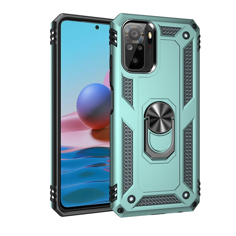 Shockproof TPU + PC Protective Case with 360 Degree Rotating Holder, For Xiaomi Redmi Note 10 / Note 10s