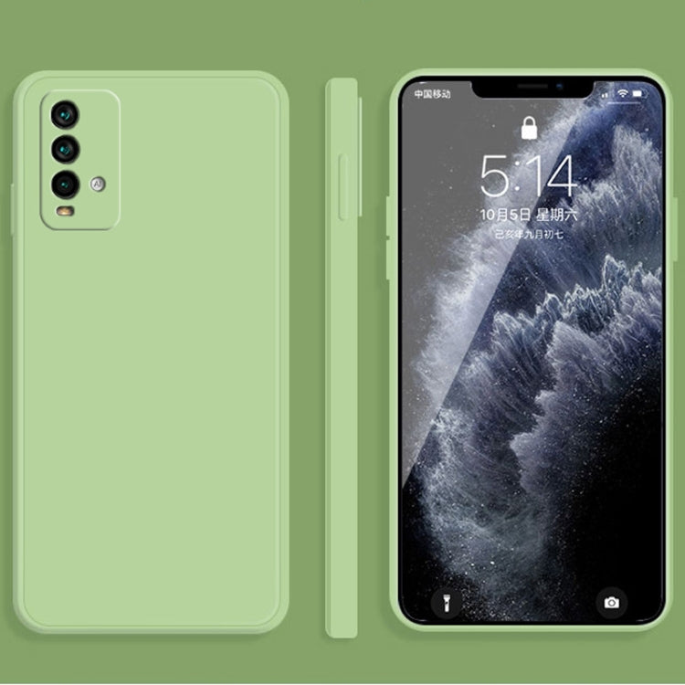 Solid Color Imitation Liquid Silicone Straight Edge Dropproof Full Coverage Protective Case, For Xiaomi Redmi K20, For Xiaomi Redmi Note 9 4G