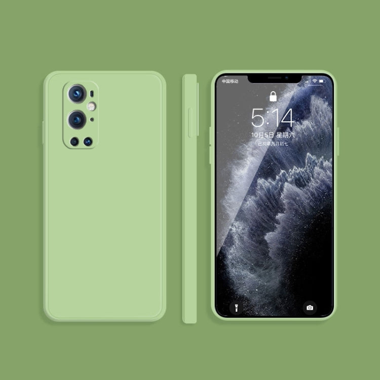Solid Color Imitation Liquid Silicone Straight Edge Dropproof Full Coverage Protective Case, For OnePlus 9, For OnePlus 9 Pro