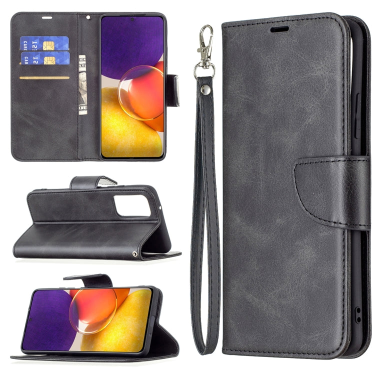 Retro Lambskin Texture Pure Color Horizontal Flip PU Leather Case with Holder & Card Slots & Wallet & Lanyard, For Samsung Galaxy A22 5G, For Samsung Galaxy A82 5G