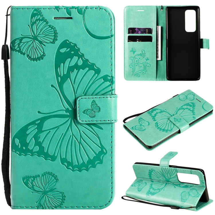 Pressed Printing Butterfly Pattern Horizontal Flip PU Leather Case with Holder & Card Slots & Wallet & Lanyard, For OPPO Reno5 Pro+ 5G / Find X3 Neo, For OPPO Find X3 Pro / Find X3, For Xiaomi Redmi Note 10 4G, For Xiaomi Redmi Note 10 Pro 4G