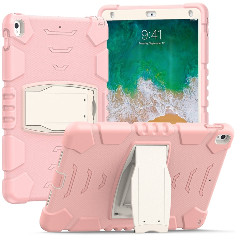3-Layer Protection Screen Frame + PC + Silicone Shockproof Combination Case with Holder, For iPad 9.7 (2018) / (2017) / Air 2 / Pro 9.7, For iPad 10.2 2021 / 2020 / 2019, For iPad Pro 10.5 (2019) / (2017)