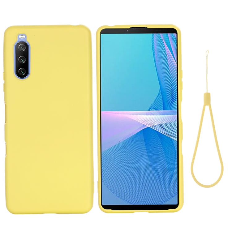 Pure Color Liquid Silicone Shockproof Full Coverage Case, For Sony Xperia 1 III, For Sony Xperia 10 III