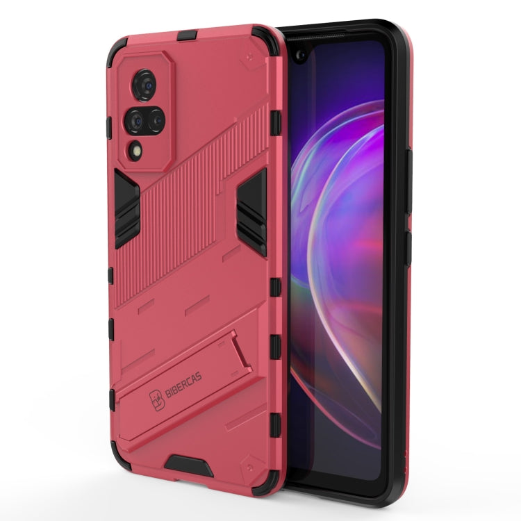 Punk Armor 2 in 1 PC + TPU Shockproof Case with Invisible Holder, For Xiaomi Redmi K40 Gaming, For Honor Play 5T, For vivo V21