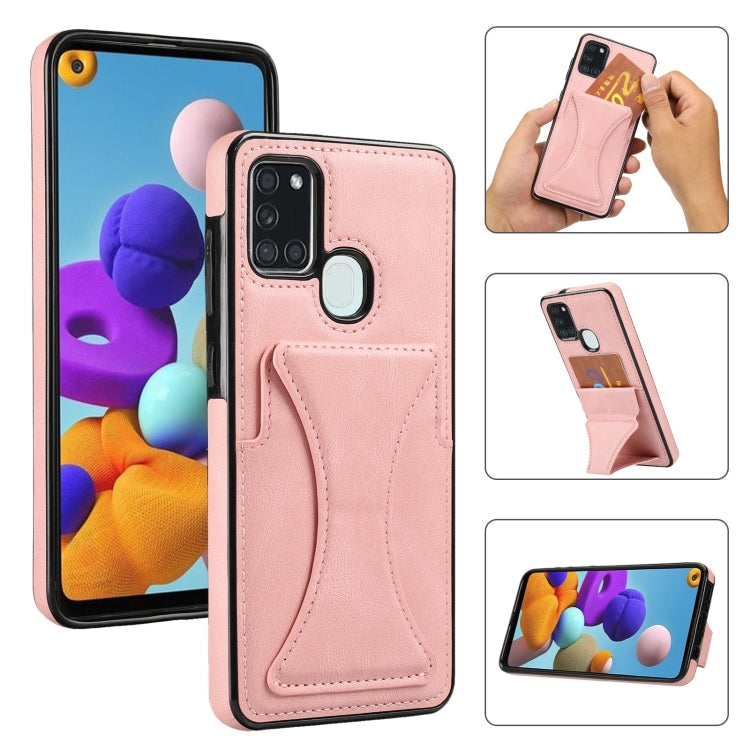 Ultra-thin Shockproof Protective Case with Holder, For Samsung Galaxy A21s, For Samsung Galaxy A32, For Samsung Galaxy A42 5G, For Samsung Galaxy A50, For Samsung Galaxy A51 5G, For Samsung Galaxy A52 5G / 4G, For Samsung Galaxy A71 5G