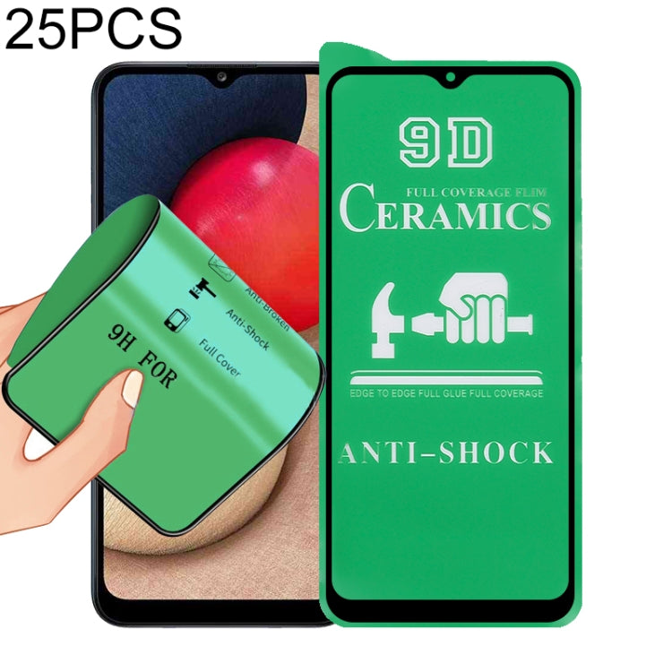 25 PCS 9D Full Screen Full Glue Ceramic Film, For Samsung Galaxy A02s (25 PCS), For Xiaomi Redmi K40 Pro (25 PCS), For Samsung Galaxy A12 / A12 Nacho / M12 / A13 5G (25 PCS), For Xiaomi Mi 10i (25 PCS), For Samsung Galaxy A32 4G (25 PCS)