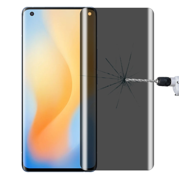 For OnePlus 9 Pro No Fingerprint Unlock 0.3mm 9H Surface Hardness 3D Curved Surface Privacy Glass Film, For vivo X50 Pro (1 PCS), For OnePlus 8 Pro (1 PCS), For Xiaomi Mi 11 (1 PCS), For OPPO Reno5 Pro 5G (1 PCS)
