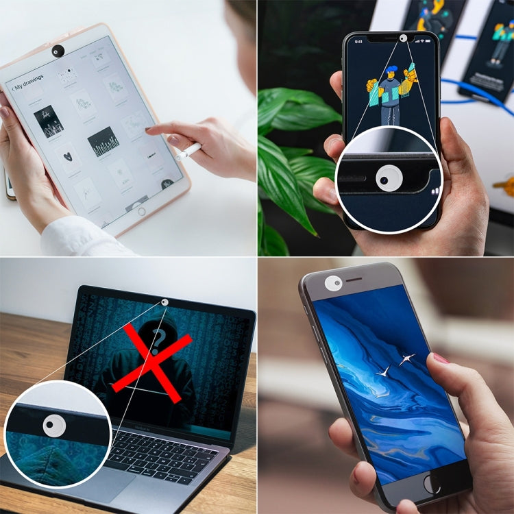 3 PCS Universal Round Shape Design WebCam Cover Camera Cover for Desktop, Laptop, Tablet, Phones