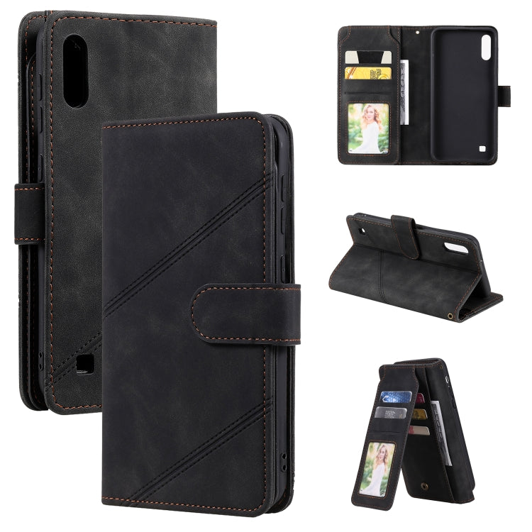 Skin Feel Business Horizontal Flip PU Leather Case with Holder & Multi-Card Slots & Wallet & Lanyard & Photo Frame, For Samsung Galaxy A10 / M10, For Samsung Galaxy A20 / A30, For Samsung Galaxy A32 4G, For Samsung Galaxy A50