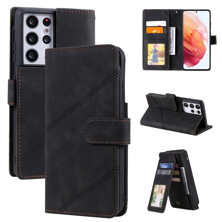 Skin Feel Business Horizontal Flip PU Leather Case with Holder & Multi-Card Slots & Wallet & Lanyard & Photo Frame, For Samsung Galaxy S21 Ultra 5G, For Samsung Galaxy A02s EU Version, For Samsung Galaxy A7 2018, For Samsung Galaxy S10+