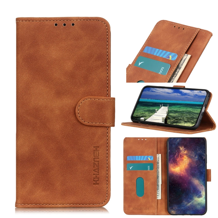 KHAZNEH Retro Texture PU + TPU Horizontal Flip Leather Case with Holder & Card Slots & Wallet, For Xiaomi Redmi 10 / Redmi Note 11 4G, For Xiaomi Poco X3 GT