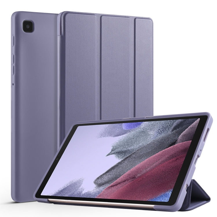 3-folding Horizontal Flip Honeycomb TPU Shockproof + PU Leather Case with Holder, For Samsung Galaxy Tab A7 Lite T225