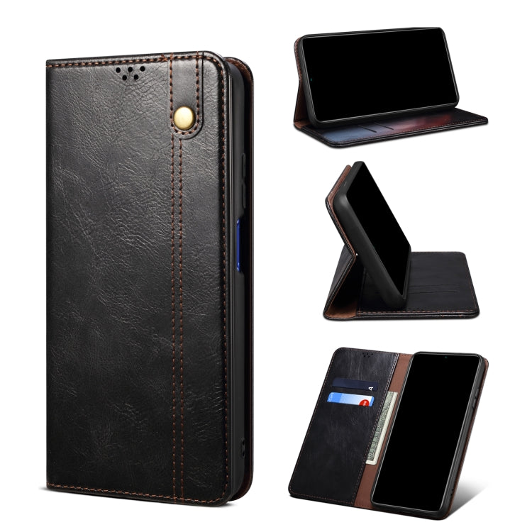 Simple Wax Crazy Horse Texture Horizontal Flip Leather Case with Card Slots & Holder & Wallet, For Xiaomi 11T Pro