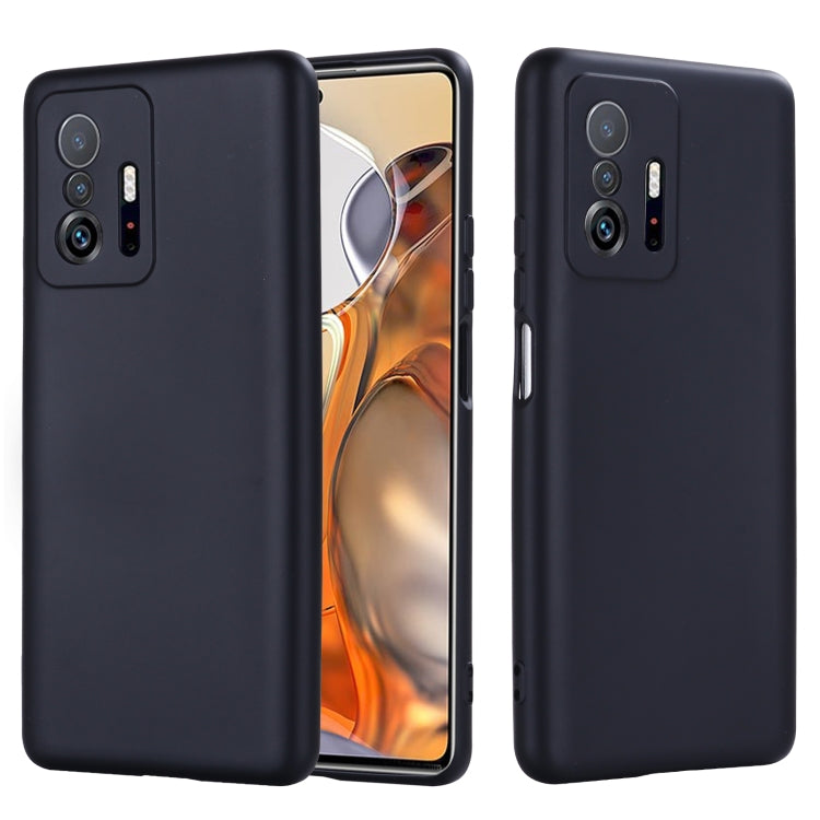 Solid Color Liquid Silicone Dropproof Full Coverage Protective Case, For ZTE Blade V30, For Xiaomi 11T 5G, For Xiaomi Redmi 10