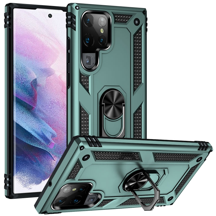 Shockproof TPU + PC Protective Case with 360 Degree Rotating Holder, For Samaung Galaxy S22 5G, For Samaung Galaxy S22+ 5G, For Samaung Galaxy S22 Ultra 5G