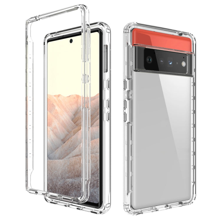 High Transparency Two-color Gradient PC + TPU Phone Protective Case, For Google Pixel 6, For Google Pixel 5, For Google Pixel 6 Pro