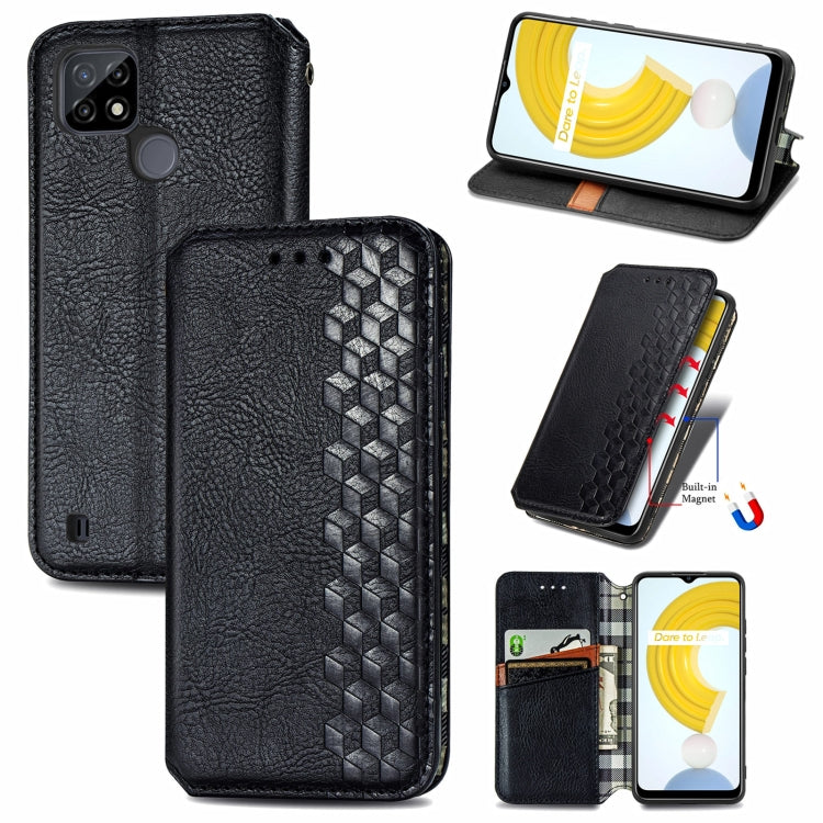 Cubic Grid Pressed Horizontal Flip Magnetic Leather Case with Holder & Card Slots & Wallet, For Doogee N40 Pro, For Infinix Zero 8, For OPPO Realme C21Y, For Vodafone Smart E11, For Wiko Power U30, For Xiaomi Mi 11T / Mi 11T Pro, For Google Pixel 6