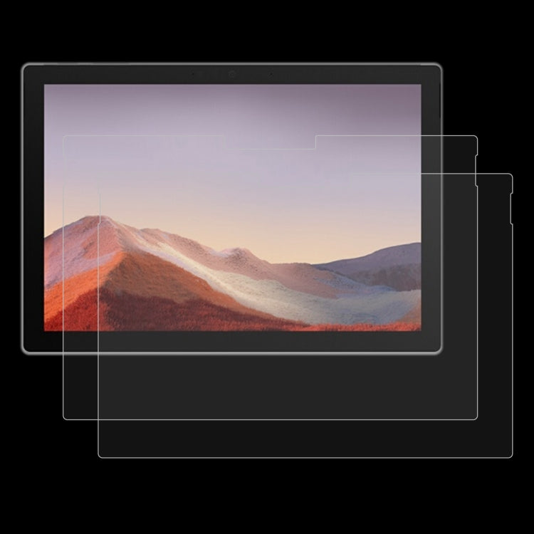 For Microsoft Surface Go 4 / 3 / 2 / 1 2 PCS 9H 2.5D Explosion-proof Tempered Tablet Glass Film, For Microsoft Surface Go 3 (2 PCS), For Microsoft Surface Pro 8 (2 PCS)