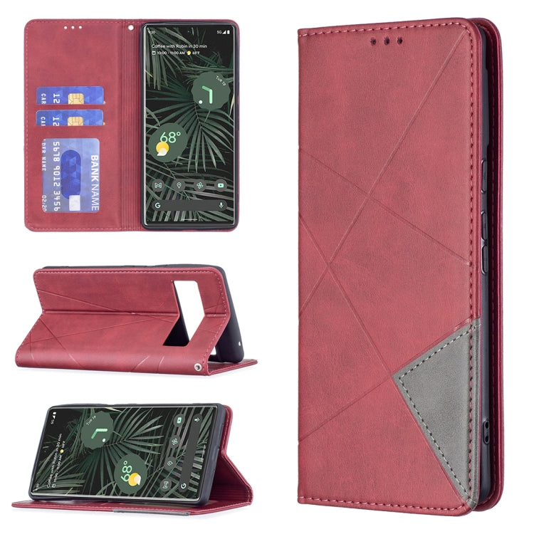 Prismatic Invisible Magnetic Horizontal Flip Phone Leather Case with Holder & Card Slots & Photo Frame, For Google Pixel 6 Pro, For Google Pixel 6, For Xiaomi Redmi Note 11 5G, For Samsung Galaxy A13 5G, For Samsung Galaxy M52 5G