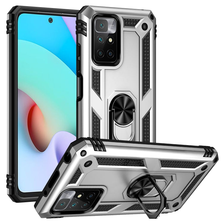 Shockproof TPU + PC Phone Case with 360 Degree Rotating Holder, For Motorola Moto G60s, For Xiaomi Redmi 10