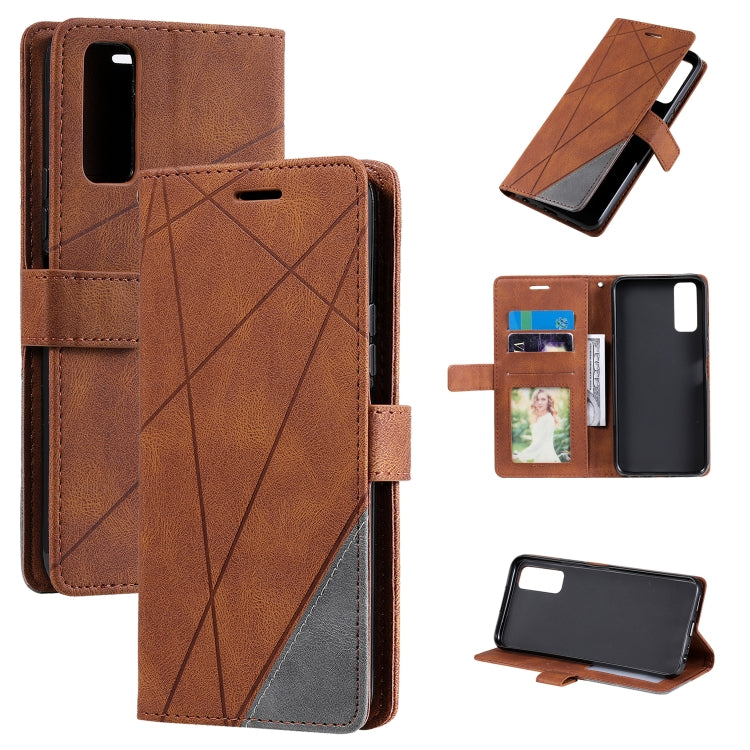 Skin Feel Splicing Horizontal Flip Leather Phone Case, For vivo Y17 / Y3s / Y15 / Y12 / Y11 2019, For vivo Y20 / Y20 2021 / Y20s, For vivo Y51a / Y31 / Y51 2020, December, For vivo Y72 5G / Y52 5G / iQOO Z3
