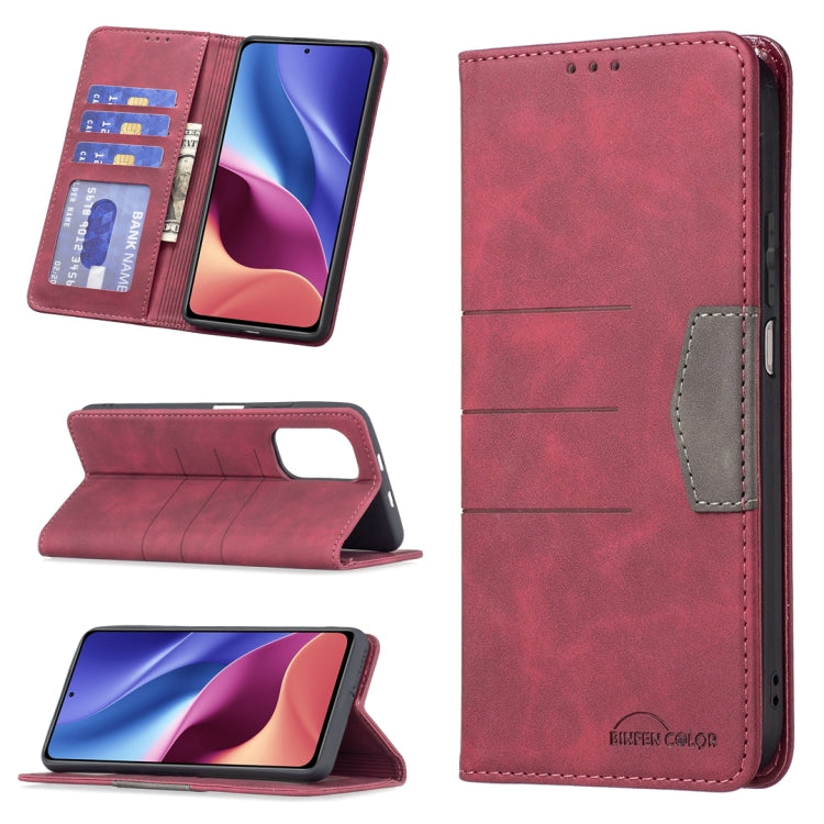 Magnetic Splicing Leather Phone Case, For Xiaomi Mi 11i / Poco F3 / Redmi K40 / K40 Pro, For Xiaomi Mi 11 Lite, For Xiaomi Mi 11T / 11T Pro, For Xiaomi Poco M3 Pro / Redmi Note 10 5G / 10T 5G, For Xiaomi Poco M3 / Redmi Note 9 4G