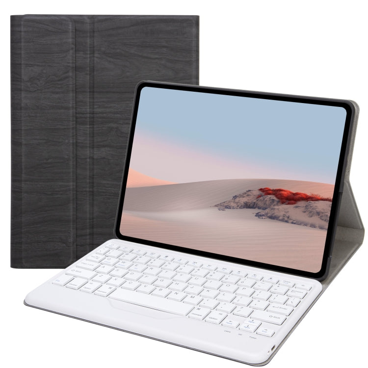 SFGO Tree Texture Bluetooth Keyboard Leather Case, SFGO Black + Black, SFGO Black + White